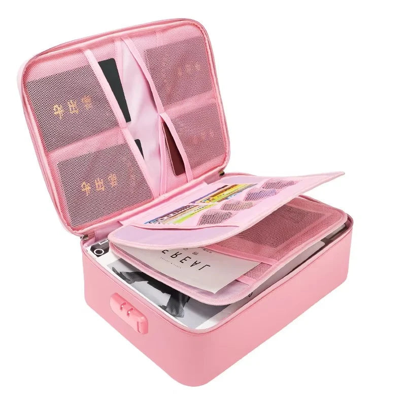 Document Organizer Bag Fire-Resistant Waterproof Letter Size