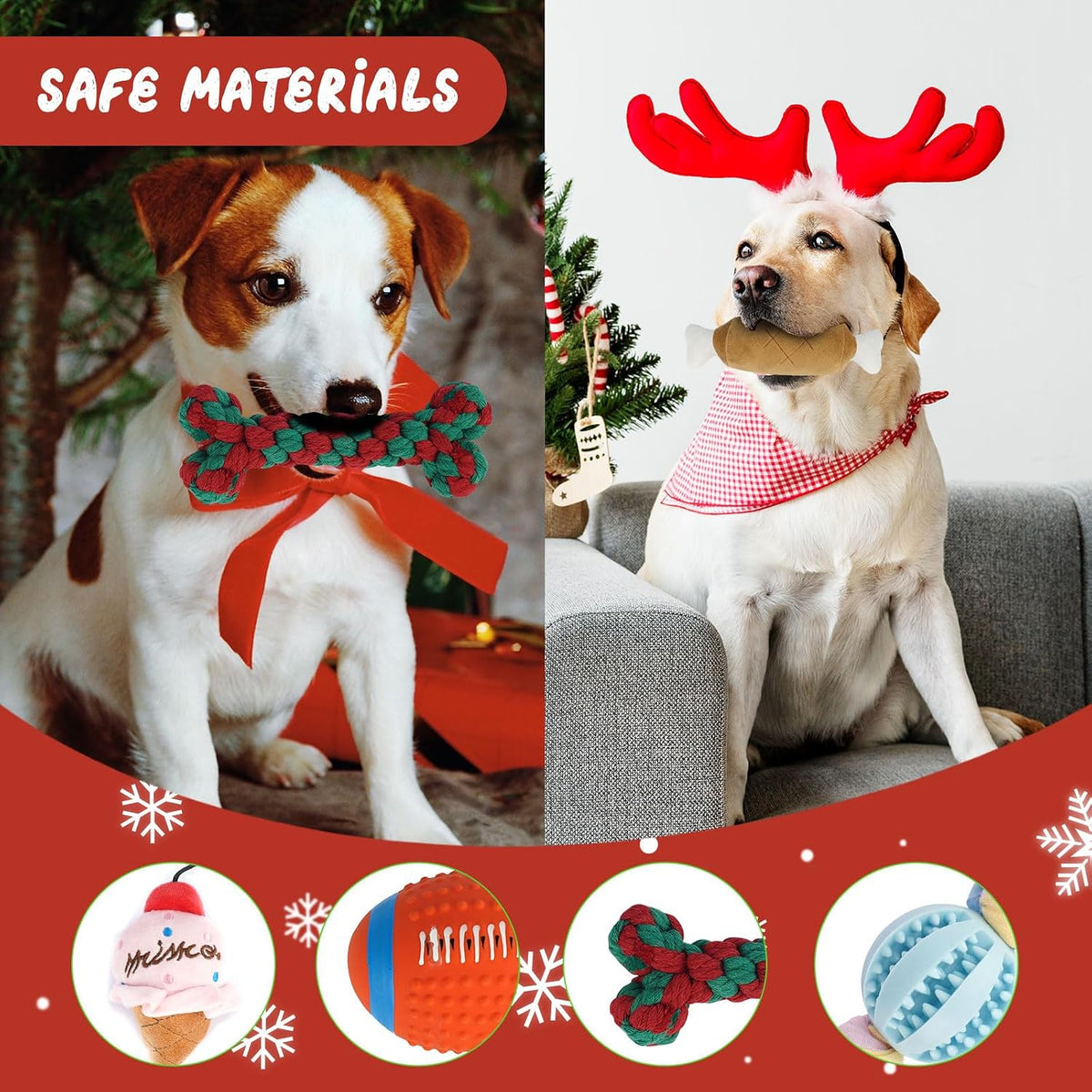 Dog Advent Calendar 12-Day Toy Assortment With Balls & Rope Toys