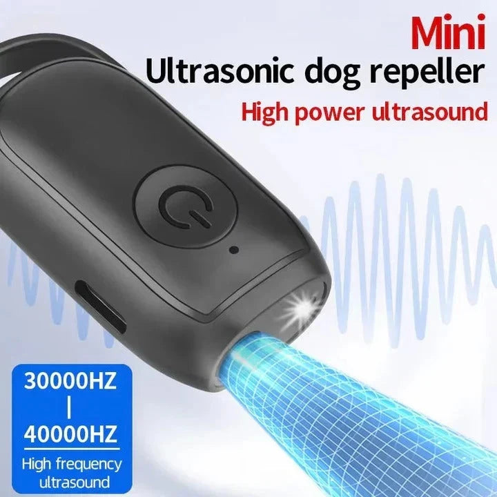 Dog Bark Repeller Ultrasonic Pocket-Sized Battery-Powered