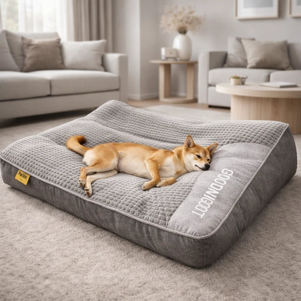 Dog Bed Orthopaedic Support Raised Headrest Washable Cover