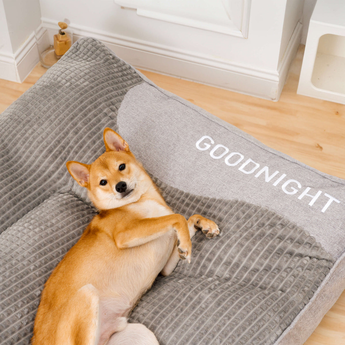 Dog Bed Orthopaedic Support Raised Headrest Washable Cover