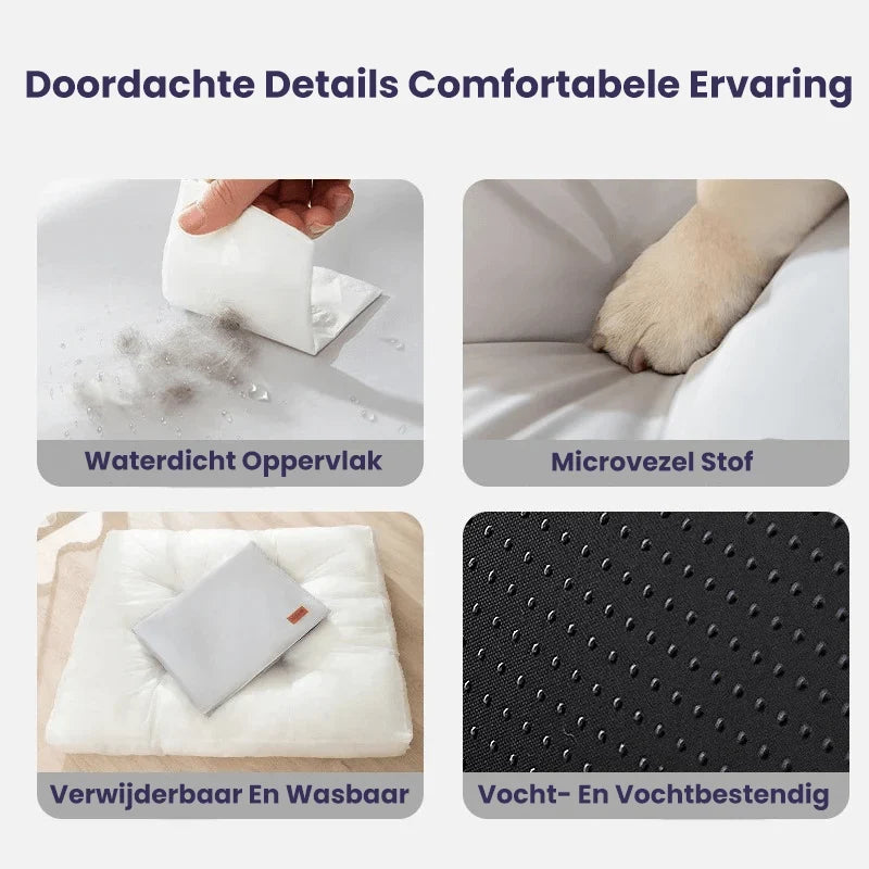 Dog Bed Orthopedic Memory Foam Waterproof Removable Washable Cover