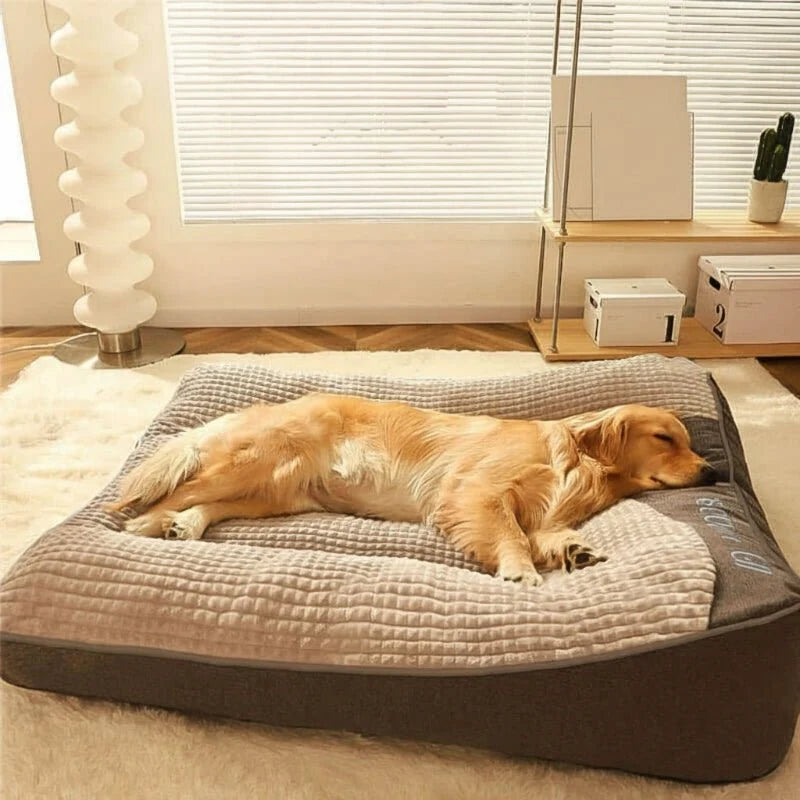 Dog Bed Orthopedic Support Raised Bolster Washable Cover