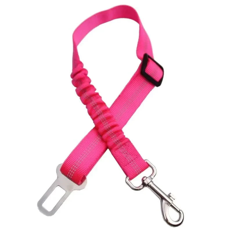 Dog Car Safety Belt Adjustable Nylon Elastic Shock Absorber