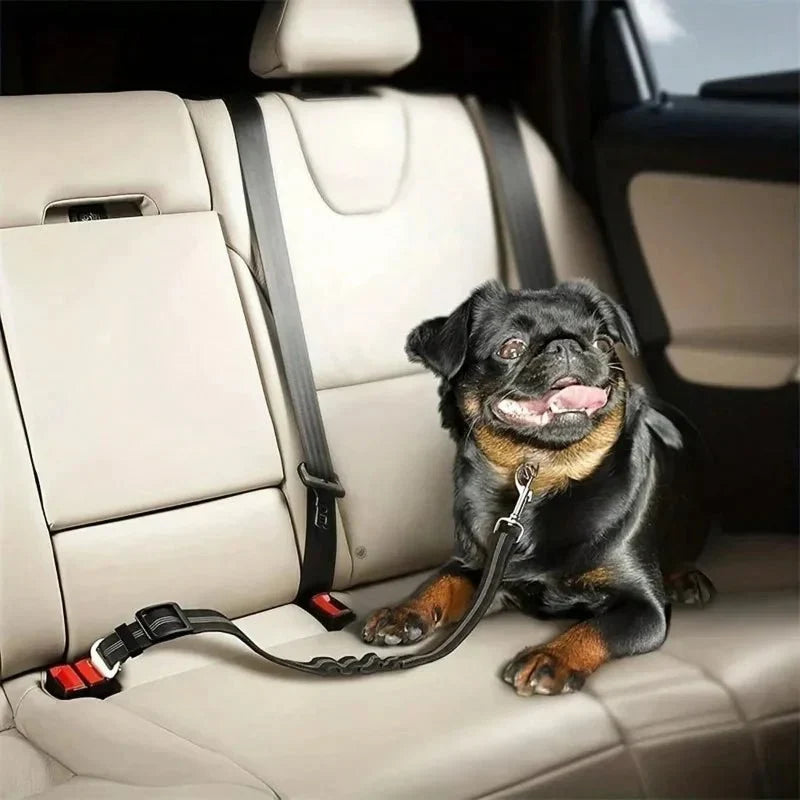 Dog Car Safety Belt Adjustable Nylon Elastic Shock Absorber