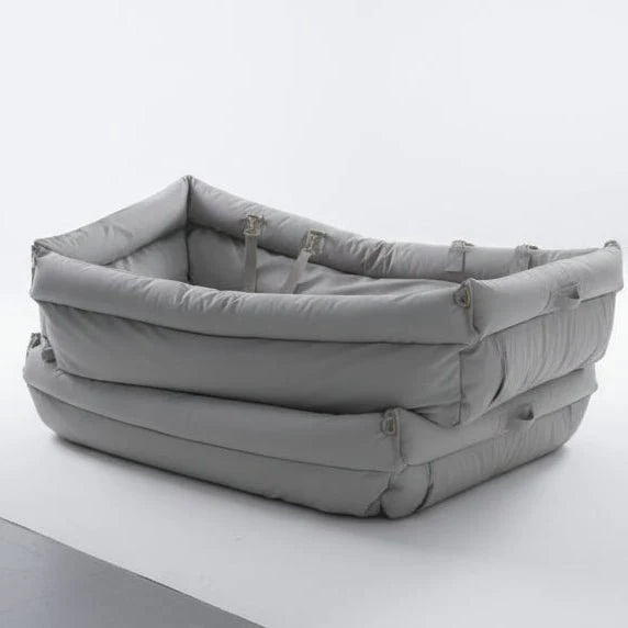 Dog Car Seat Bed Faux Leather Non-Slip Easy-Clean