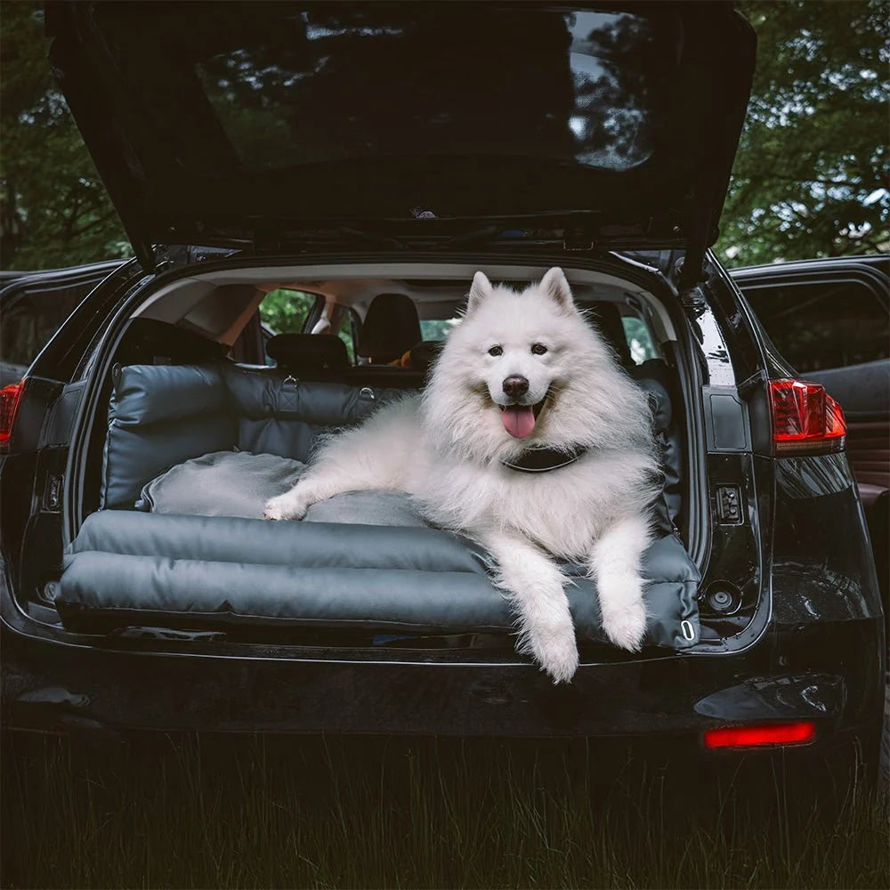 Dog Car Seat Bed Faux Leather Non-Slip Easy-Clean