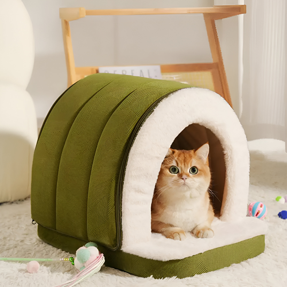 Dog & Cat Bed 2-in-1 Convertible Orthopedic Foam Machine-Washable