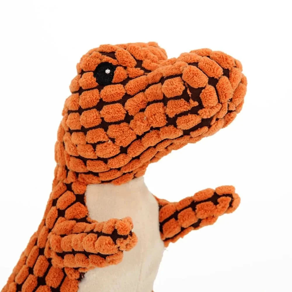 Dog Chew Toy Dinosaur Shape Durable Rubber