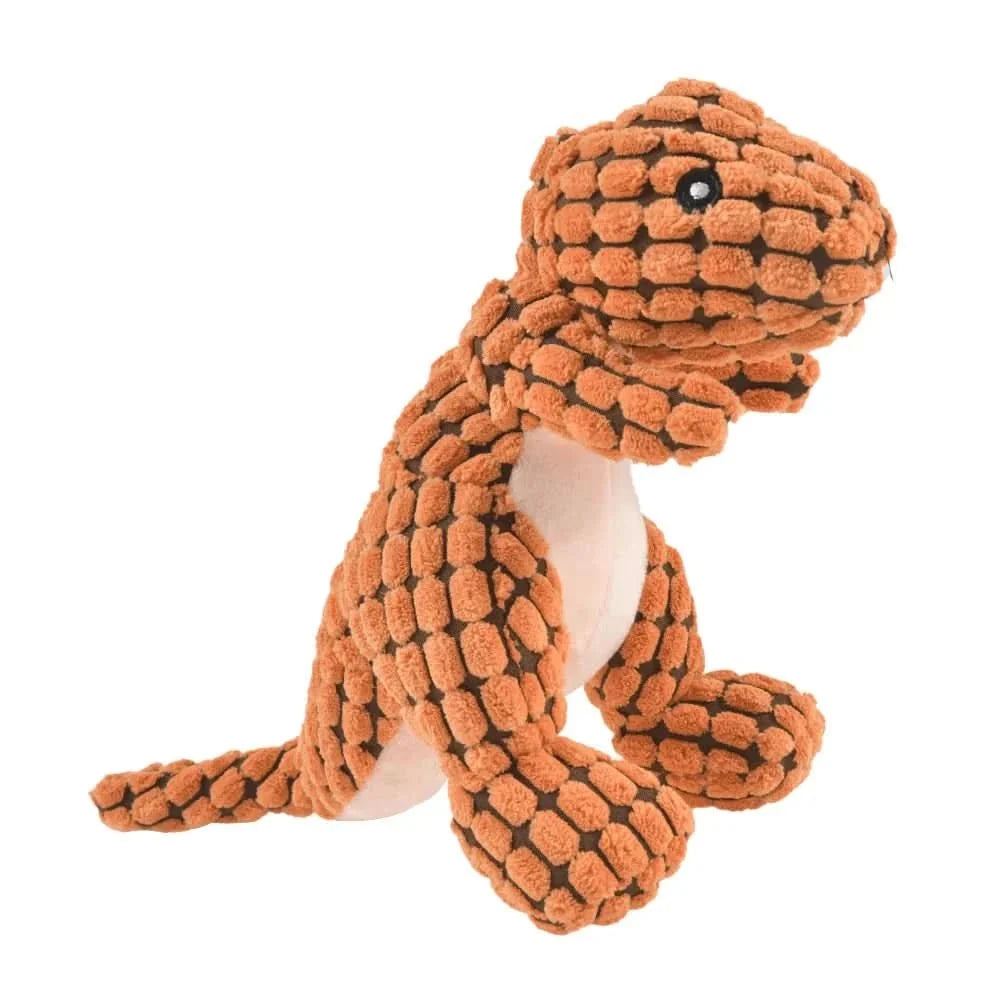 Dog Chew Toy Dinosaur Shape Durable Rubber