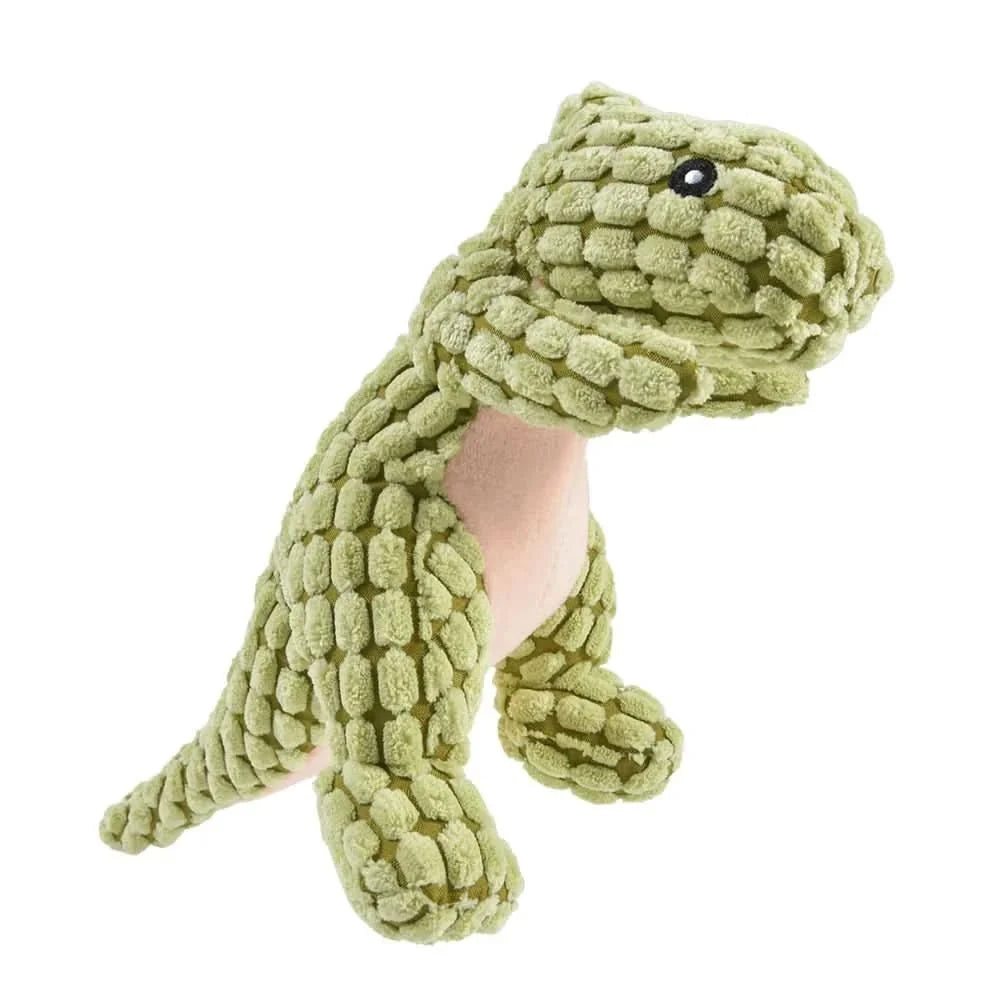 Dog Chew Toy Dinosaur Shape Durable Rubber