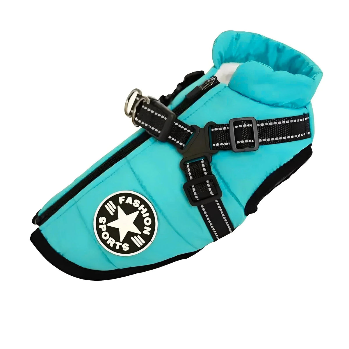 Dog Coat Padded Warm Lining Integrated Harness