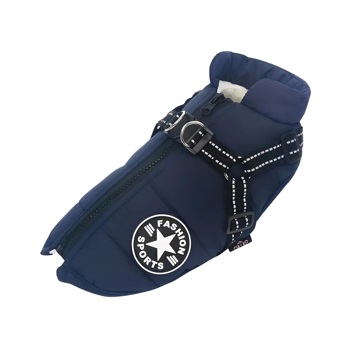 Dog Coat Padded Warm Lining Integrated Harness