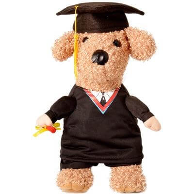 Dog Costume Professor Outfit Breathable Cotton Blend