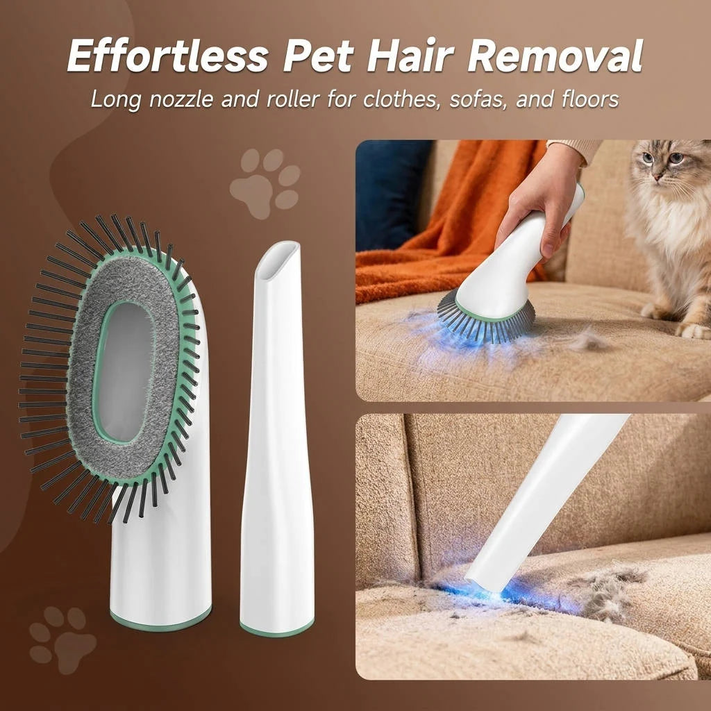 Dog Grooming Vacuum Kit Clipper & Deshedding Brush