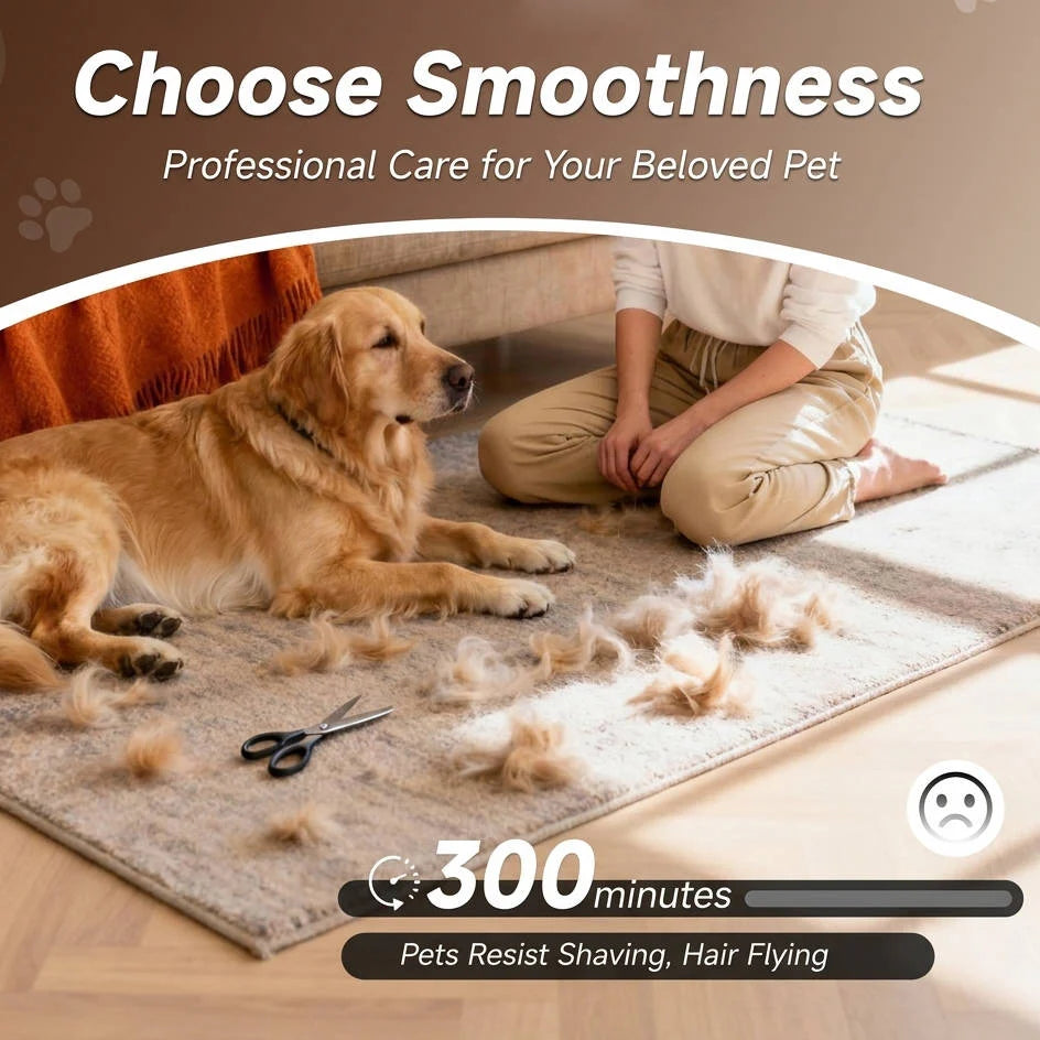 Dog Grooming Vacuum Kit Clipper & Deshedding Brush