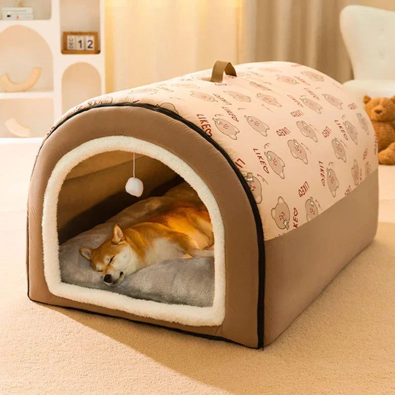 Dog House Cotton Insulated Machine Washable Detachable Cover