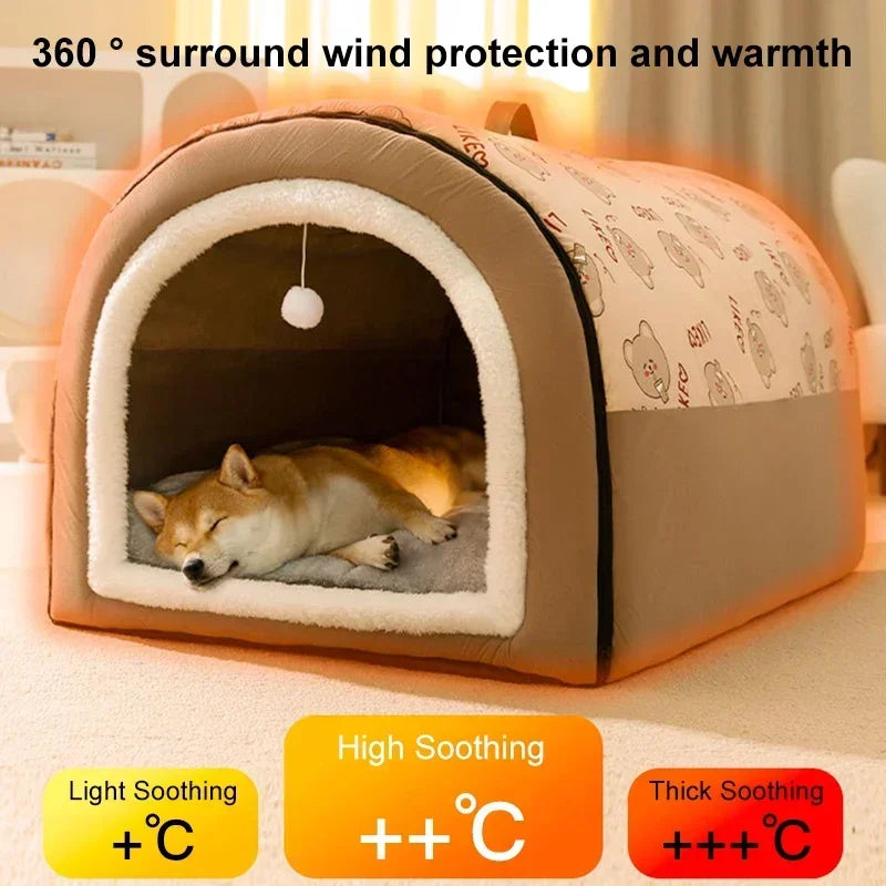 Dog House Cotton Insulated Machine Washable Detachable Cover