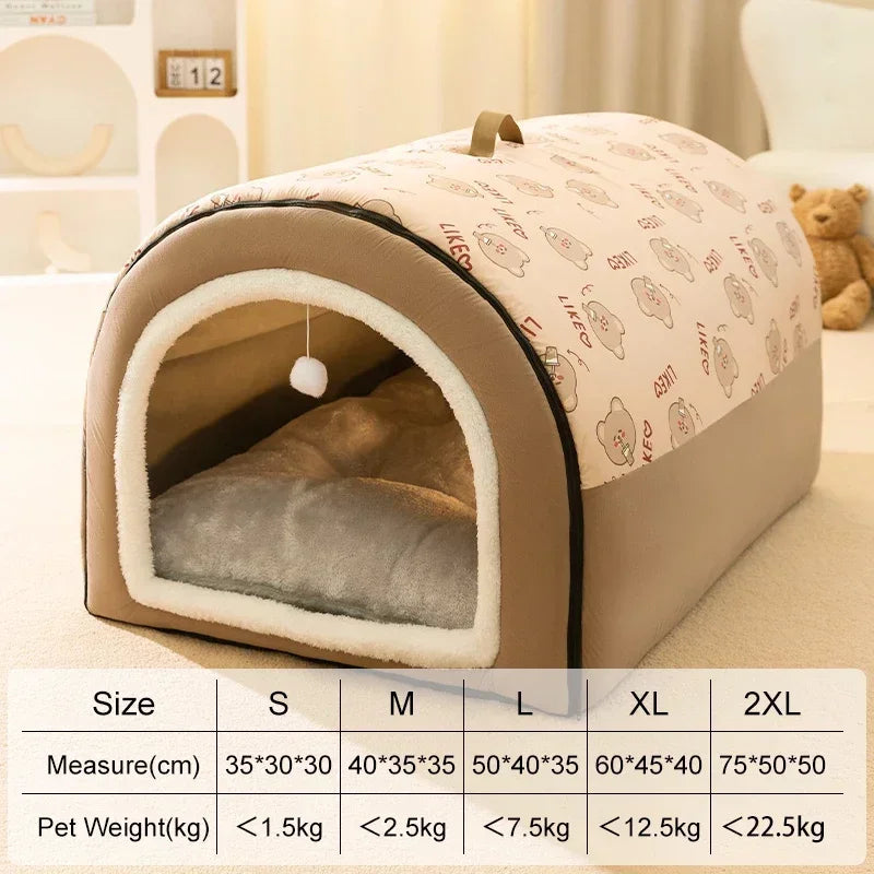 Dog House Cotton Insulated Machine Washable Detachable Cover
