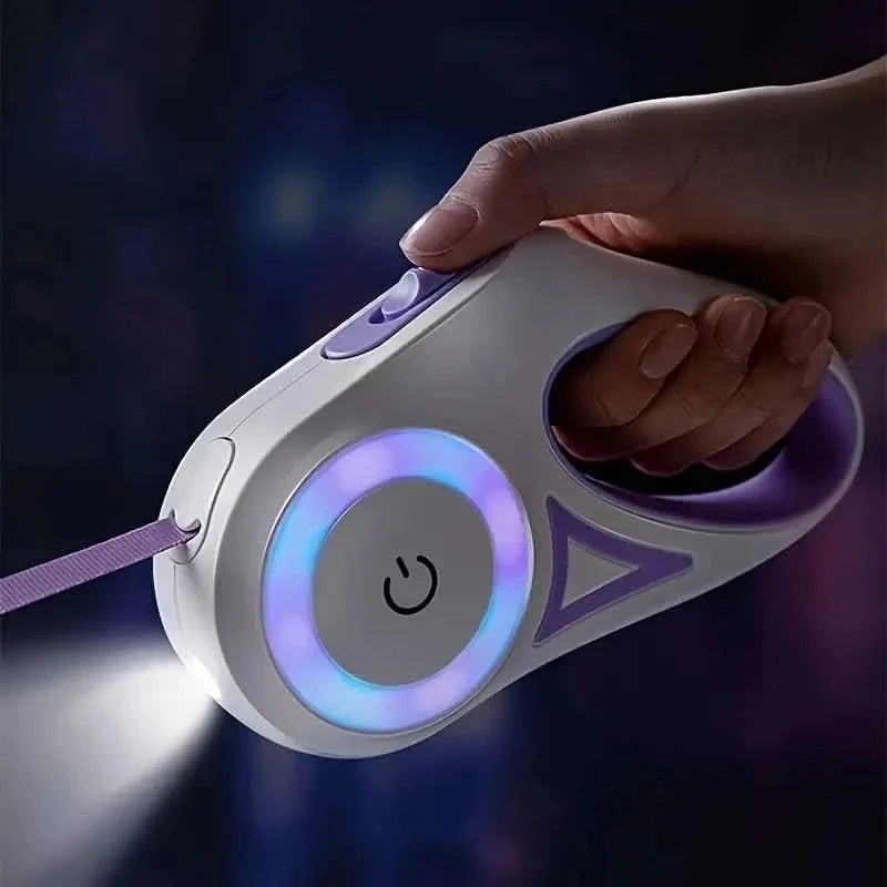 Dog Leash LED Light Adjustable Up to 16.4 Ft