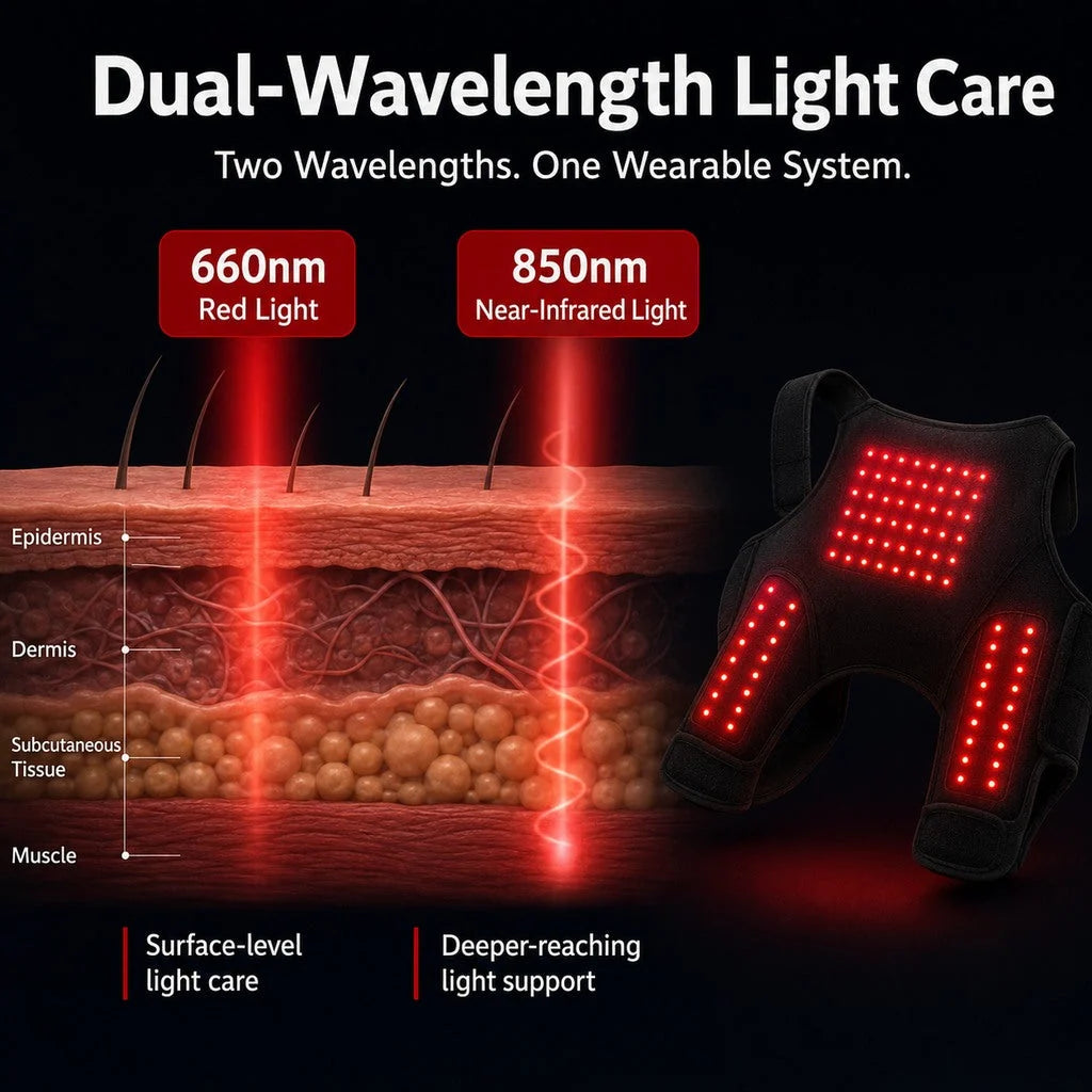 Dog Light Therapy Wrap Red & Near-Infrared Hands-Free Adjustable Fit