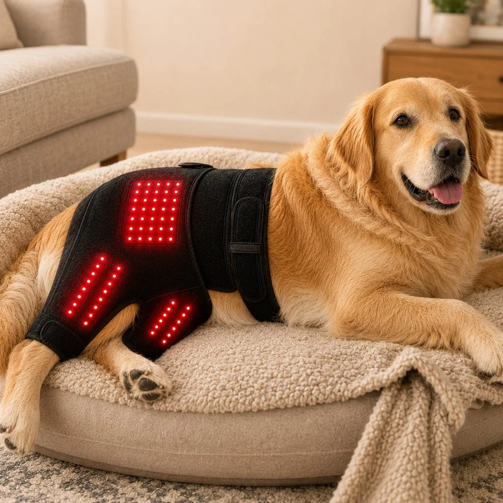 Dog Light Therapy Wrap Red & Near-Infrared Hands-Free Adjustable Fit