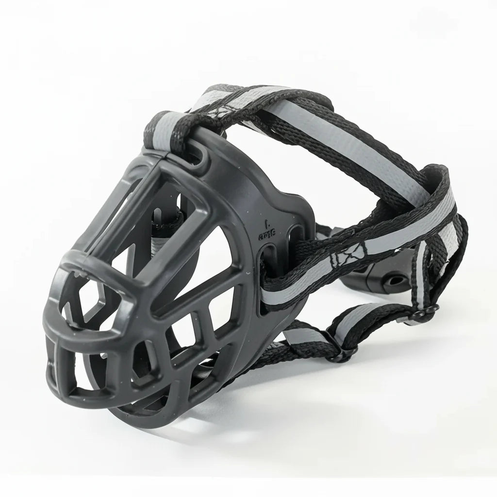 Dog Muzzle Breathable Mesh Adjustable Straps Six Sizes