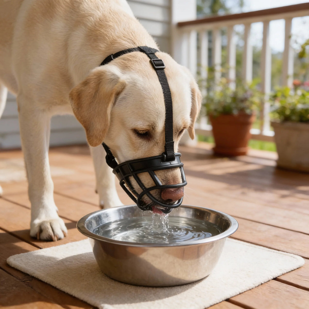 Dog Muzzle Breathable Mesh Adjustable Straps Six Sizes