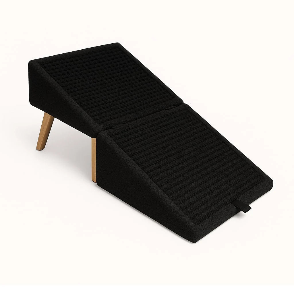 Dog Stairs Foldable Cushioned Foam Wide Treads