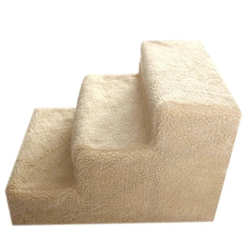 Dog Stairs Three-Step Removable Washable Fleece Cover