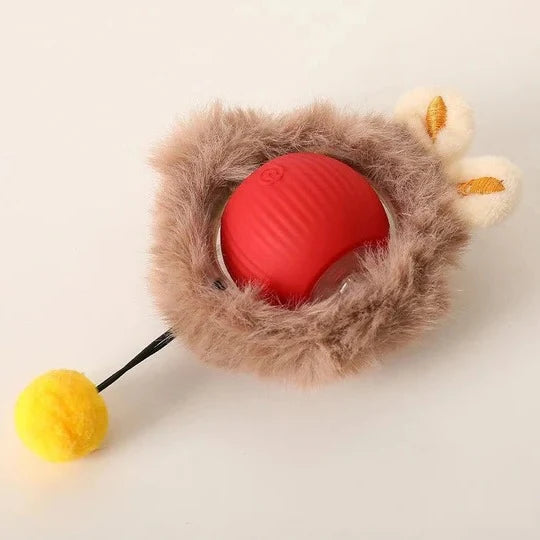 Dog Toy Motion-Activated Rolling Ball Removable Tail Attachment