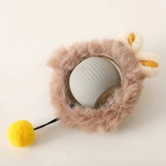 Dog Toy Motion-Activated Rolling Ball Removable Tail Attachment