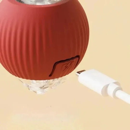 Dog Toy Motion-Activated Rolling Ball Removable Tail Attachment