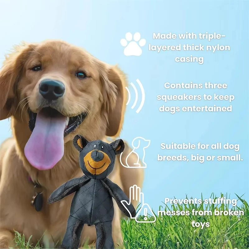 Dog Toy Plush Built-In Squeaker Reinforced Seams