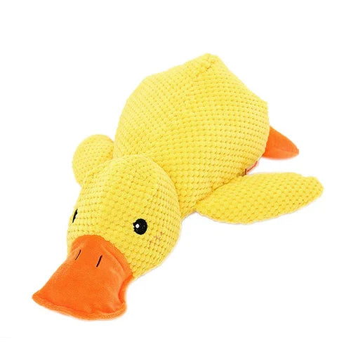 Dog Toy Plush Duck Low-Frequency Quack Reinforced Seams