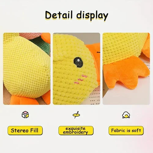 Dog Toy Plush Duck Low-Frequency Quack Reinforced Seams