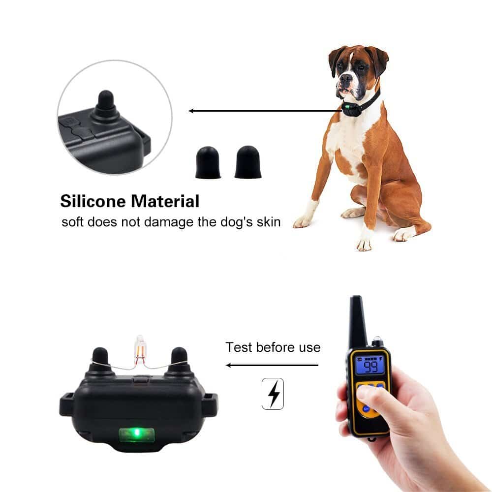 Dog Training Collar 0.5-Mile Range Waterproof & Rechargeable