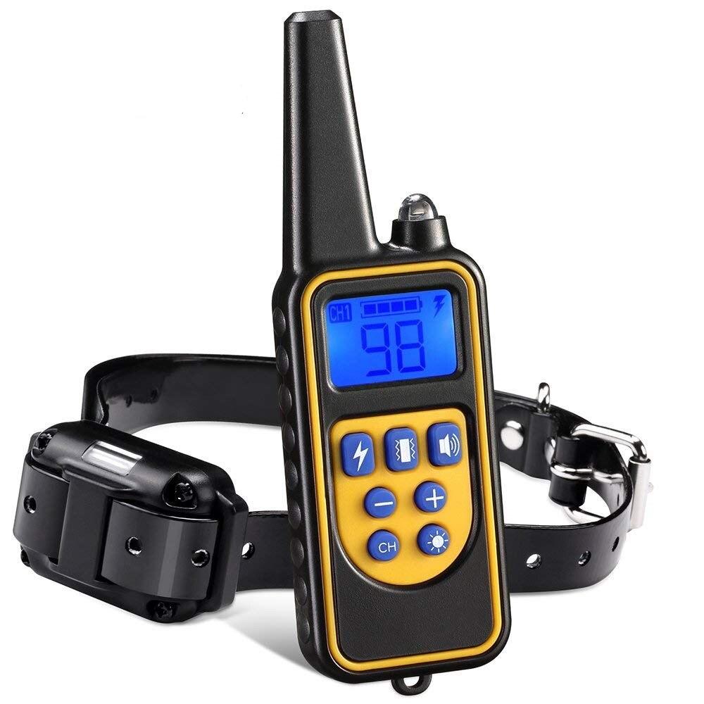 Dog Training Collar 2,625 Ft Range Water-Resistant