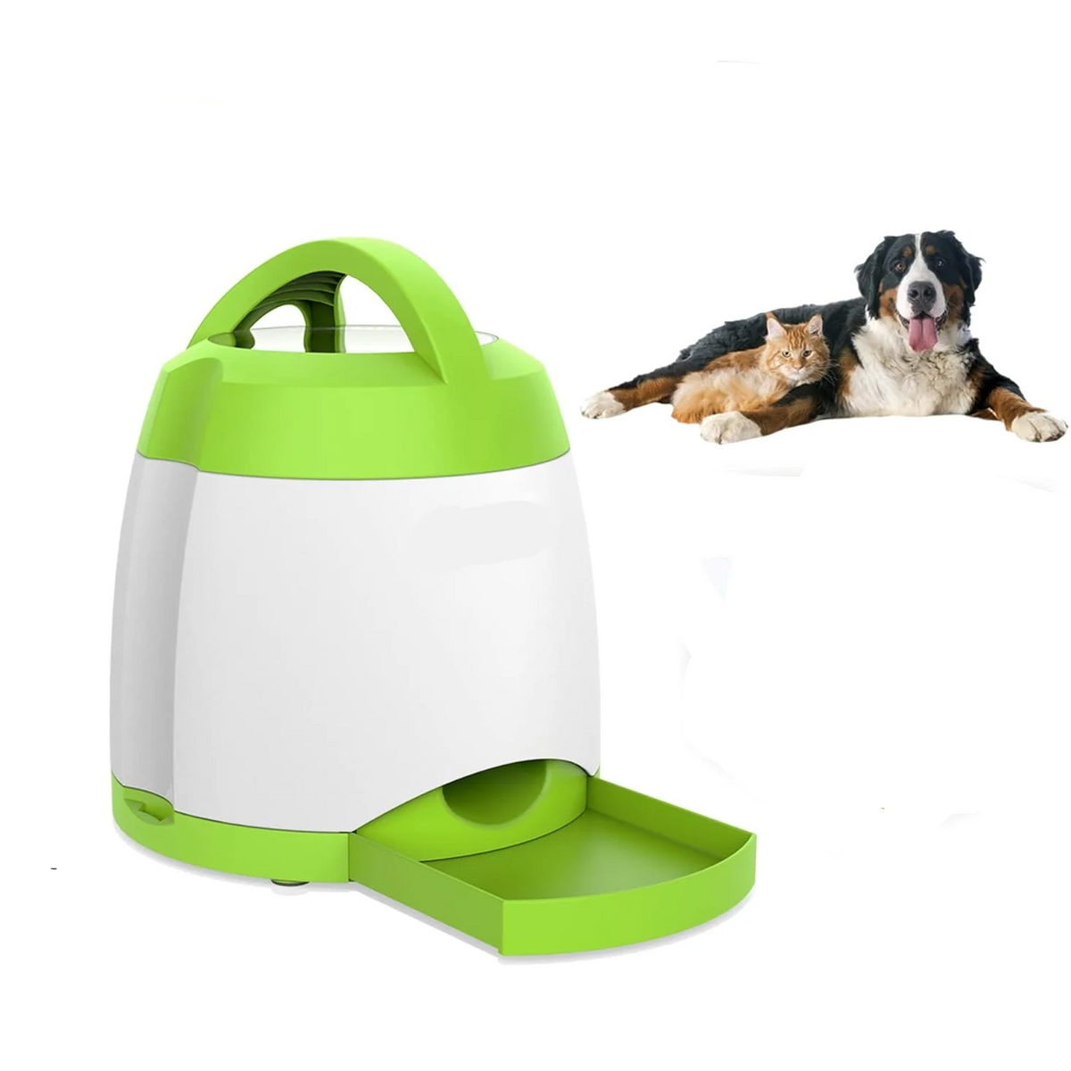 Dog Treat Dispenser Remote Squeaky Button Adjustable Portions