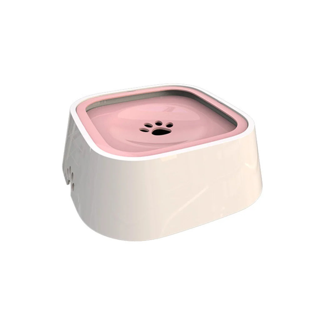 Dog Water Bowl Floating Disk Anti-Splash Non-Slip 1.6 Quart