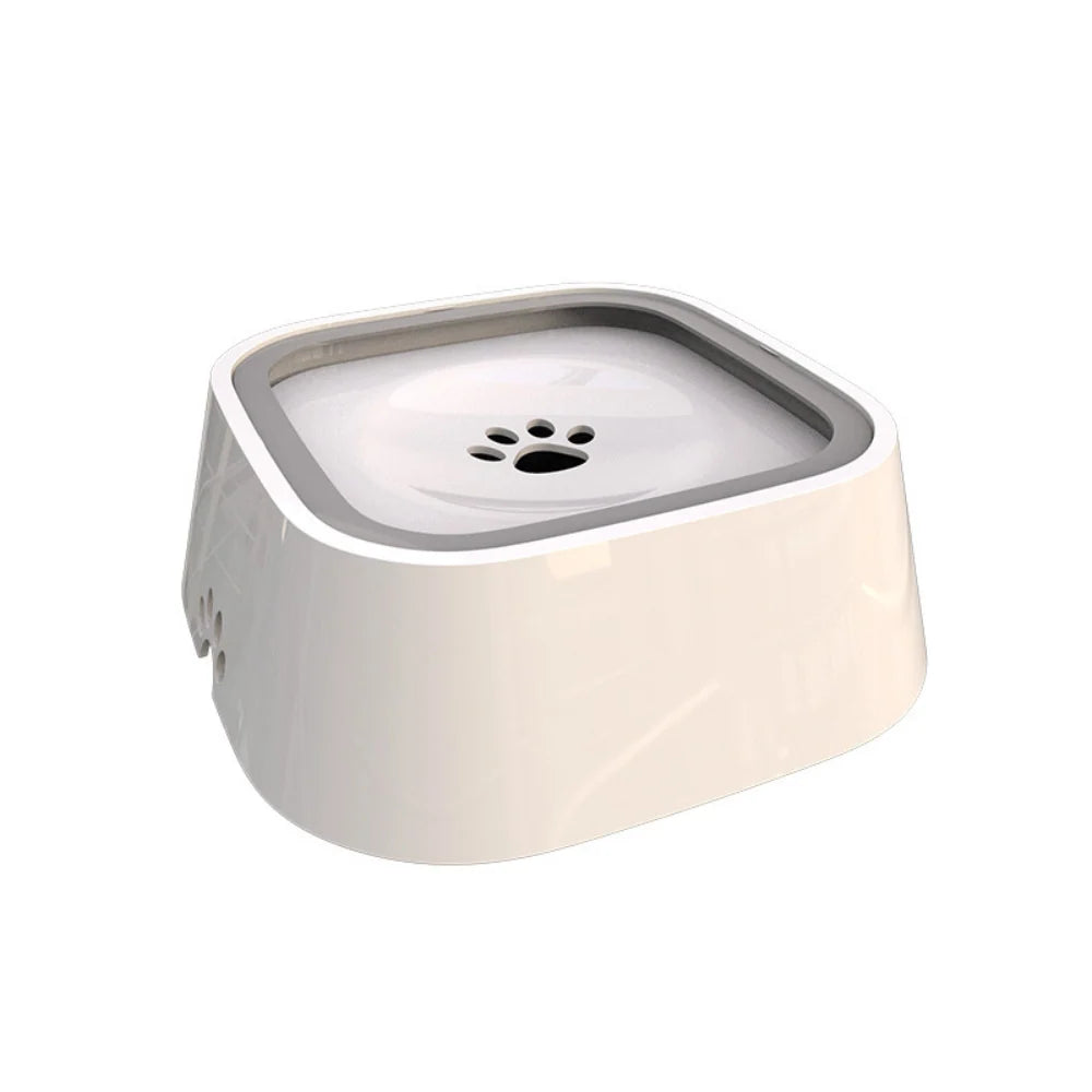 Dog Water Bowl Floating Disk Anti-Splash Non-Slip 1.6 Quart