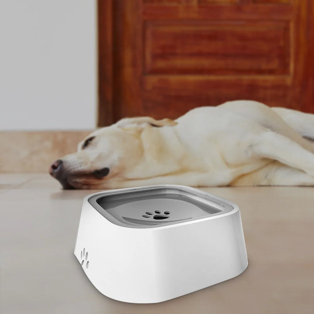 Dog Water Bowl Floating Disk Anti-Splash Non-Slip 1.6 Quart