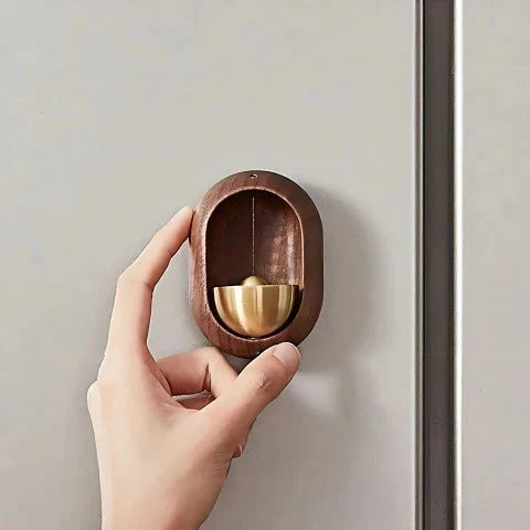 Door Chime Wooden Soft Tone Magnetic & Adhesive Mounting