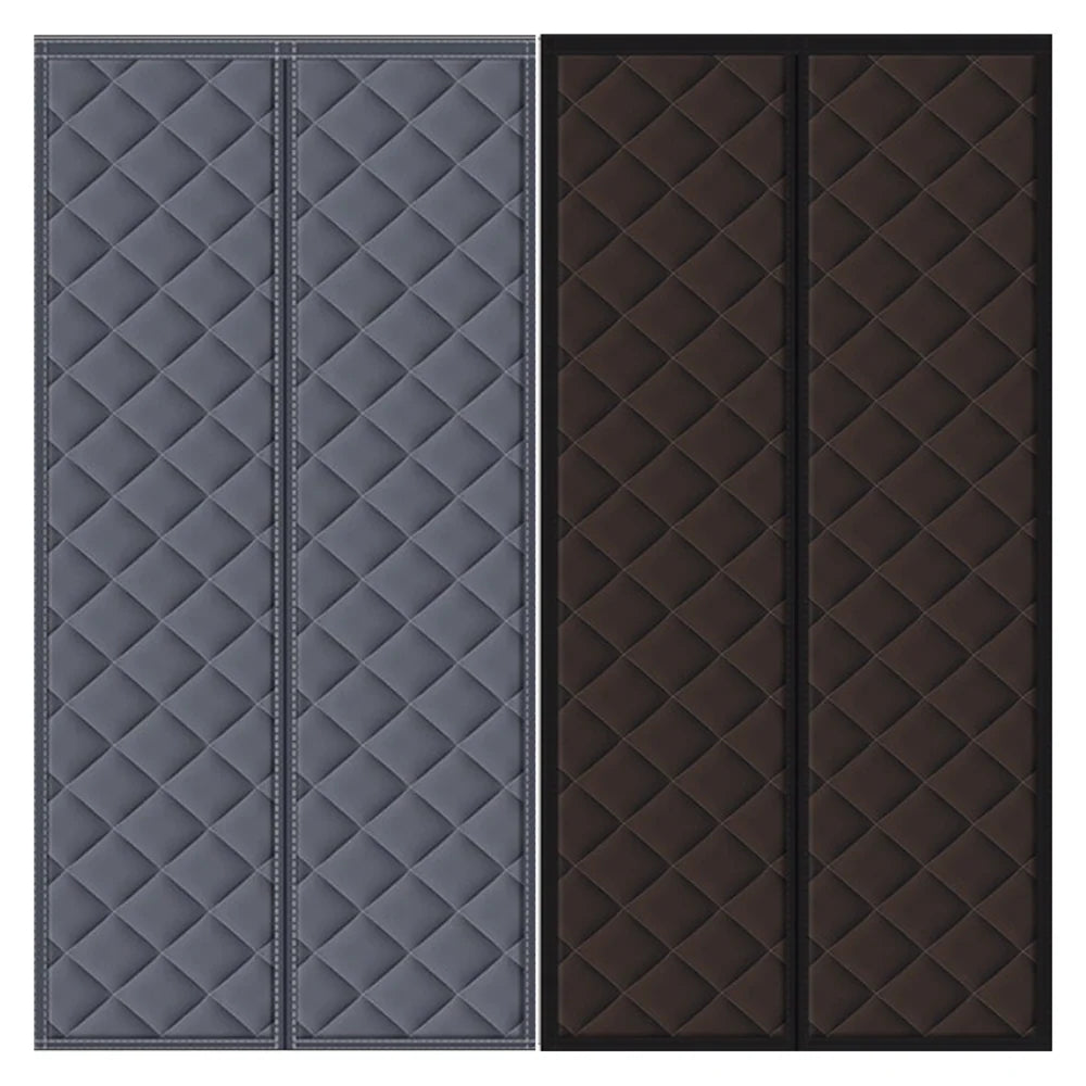 Door Curtain Quilted Insulated Magnetic Center Closure