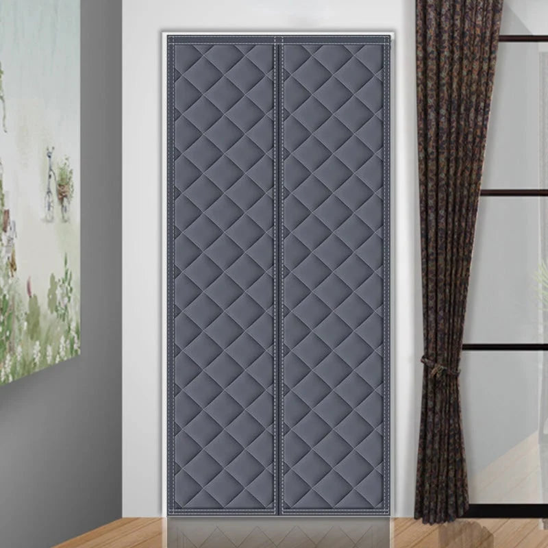 Door Curtain Quilted Insulated Magnetic Center Closure