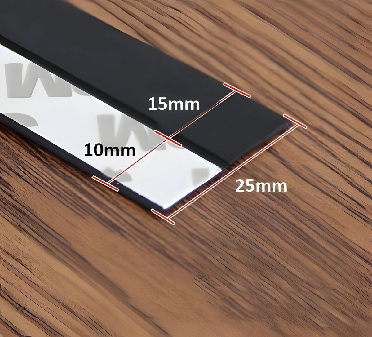 Door Draft Seal Strip Self-Adhesive Flexible 16.4 Ft