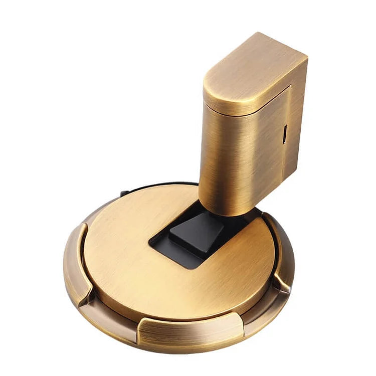 Door Stop Zinc Alloy Foot-Operated Press-Lock