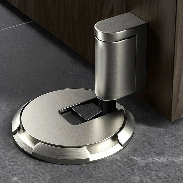 Door Stop Zinc Alloy Foot-Operated Press-Lock