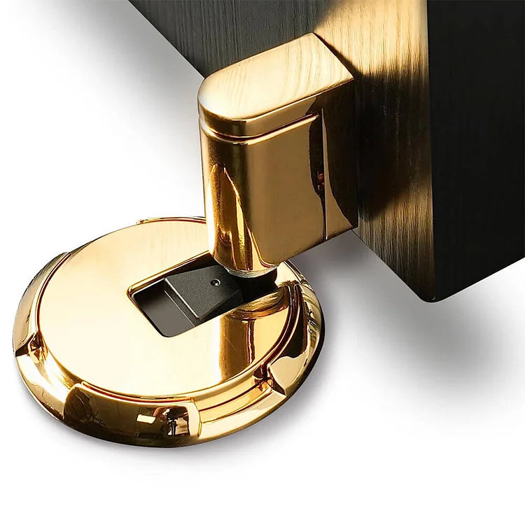 Door Stop Zinc Alloy Foot-Operated Press-Lock