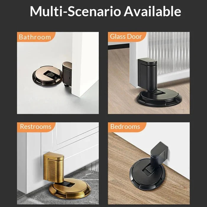 Door Stopper Adjustable Locking Grip Dual Mount